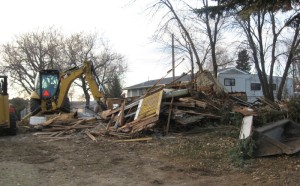 house by school torn down